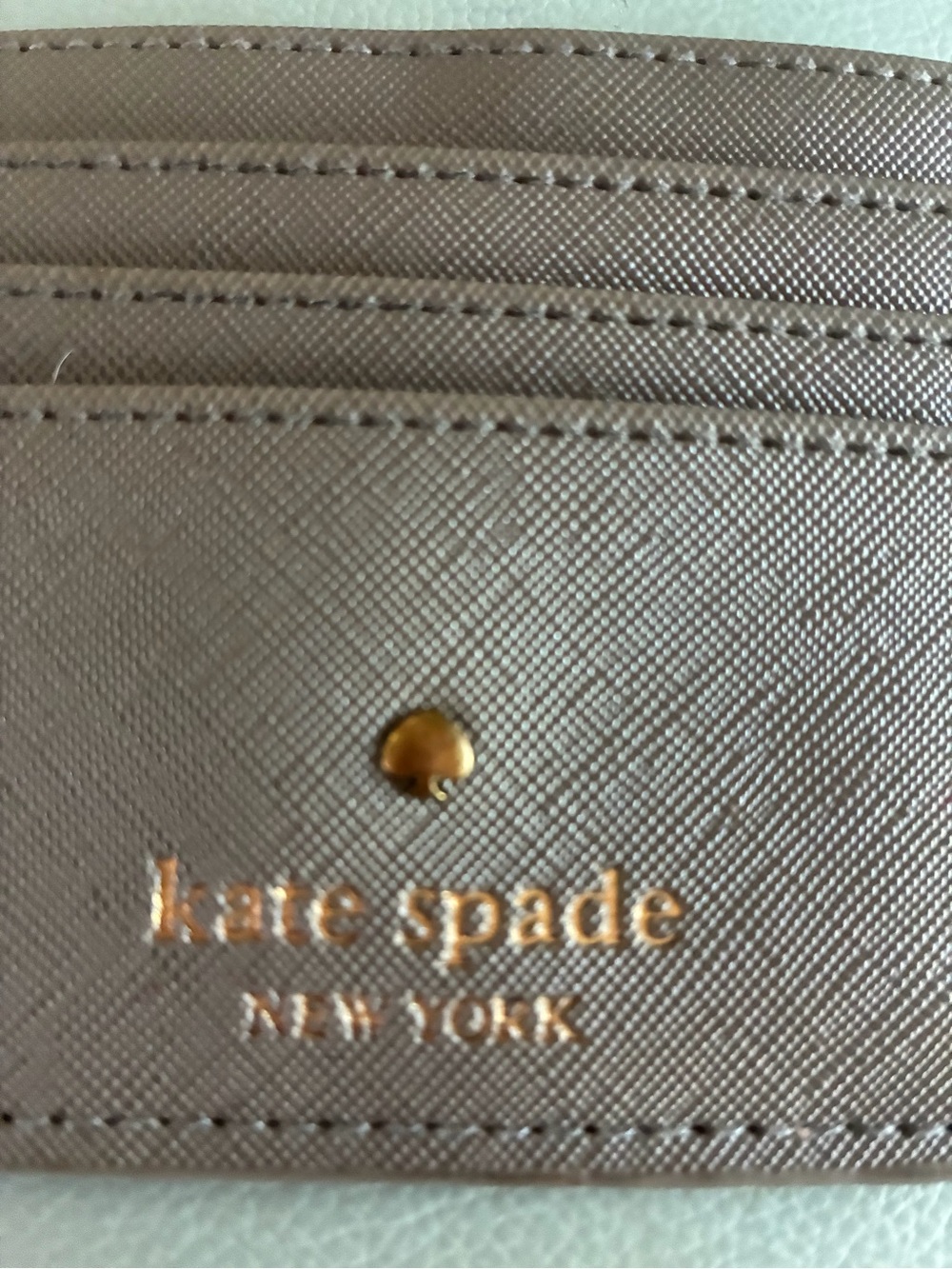Kate Spade New York glitter card holder